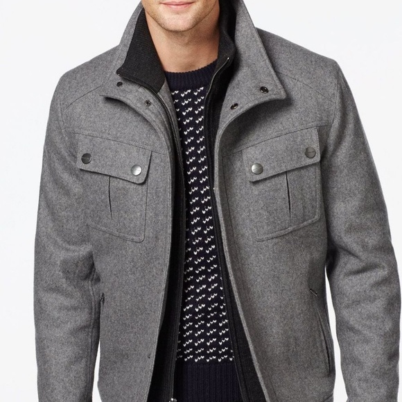 michael kors coats mens grey